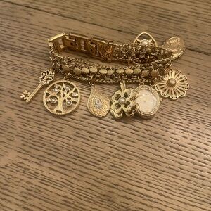 Gold Charm Bracelet